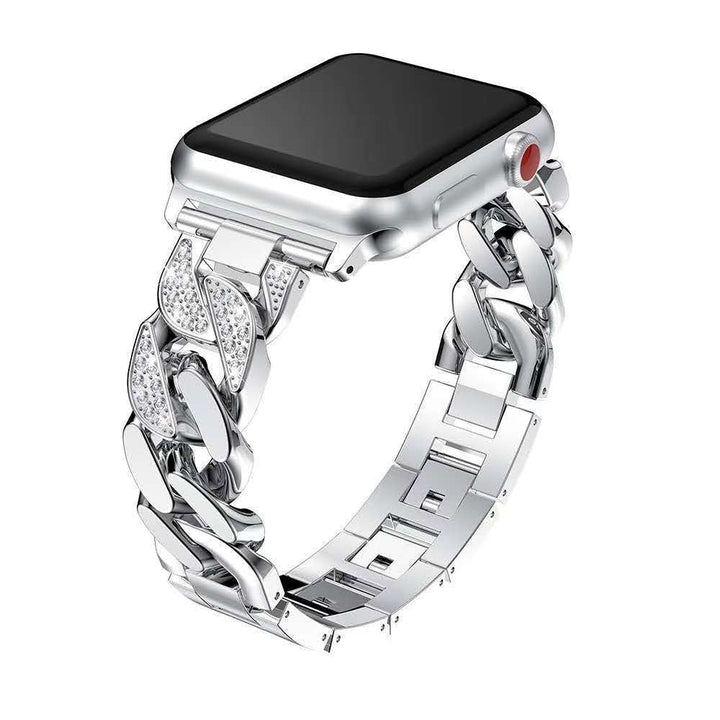 Cowboy Chain Diamond Metal Apple Band