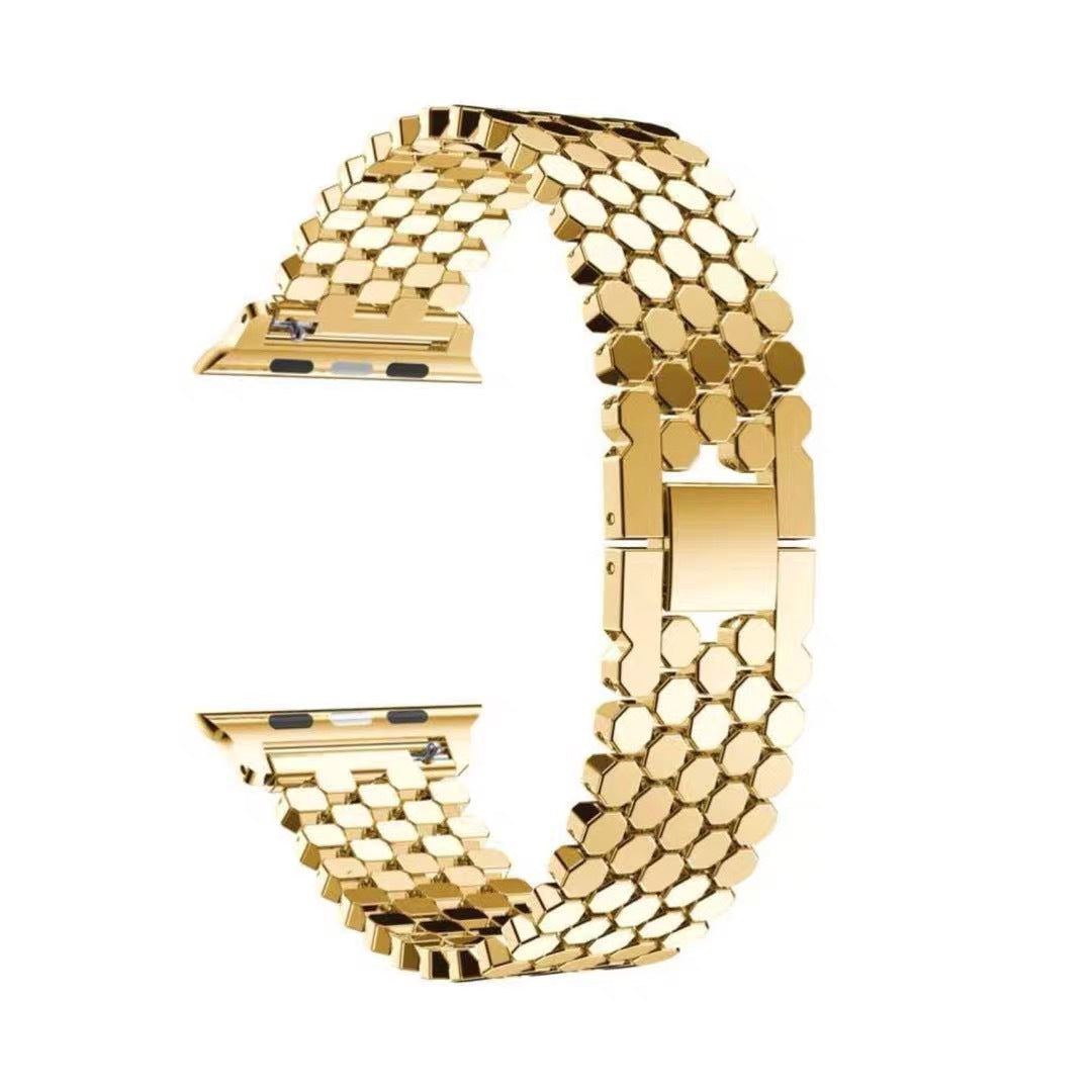 Honeycomb Steel Band Stainless Steel Apple Watch Band