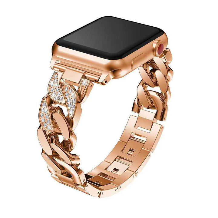 Cowboy Chain Diamond Metal Apple Band